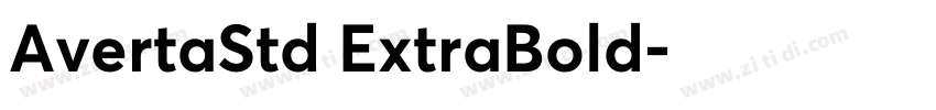 AvertaStd ExtraBold字体转换